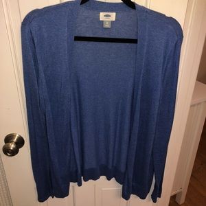 Blue cardigan